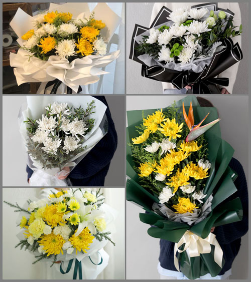 河南焦作孟州市大定街道白事花束代送